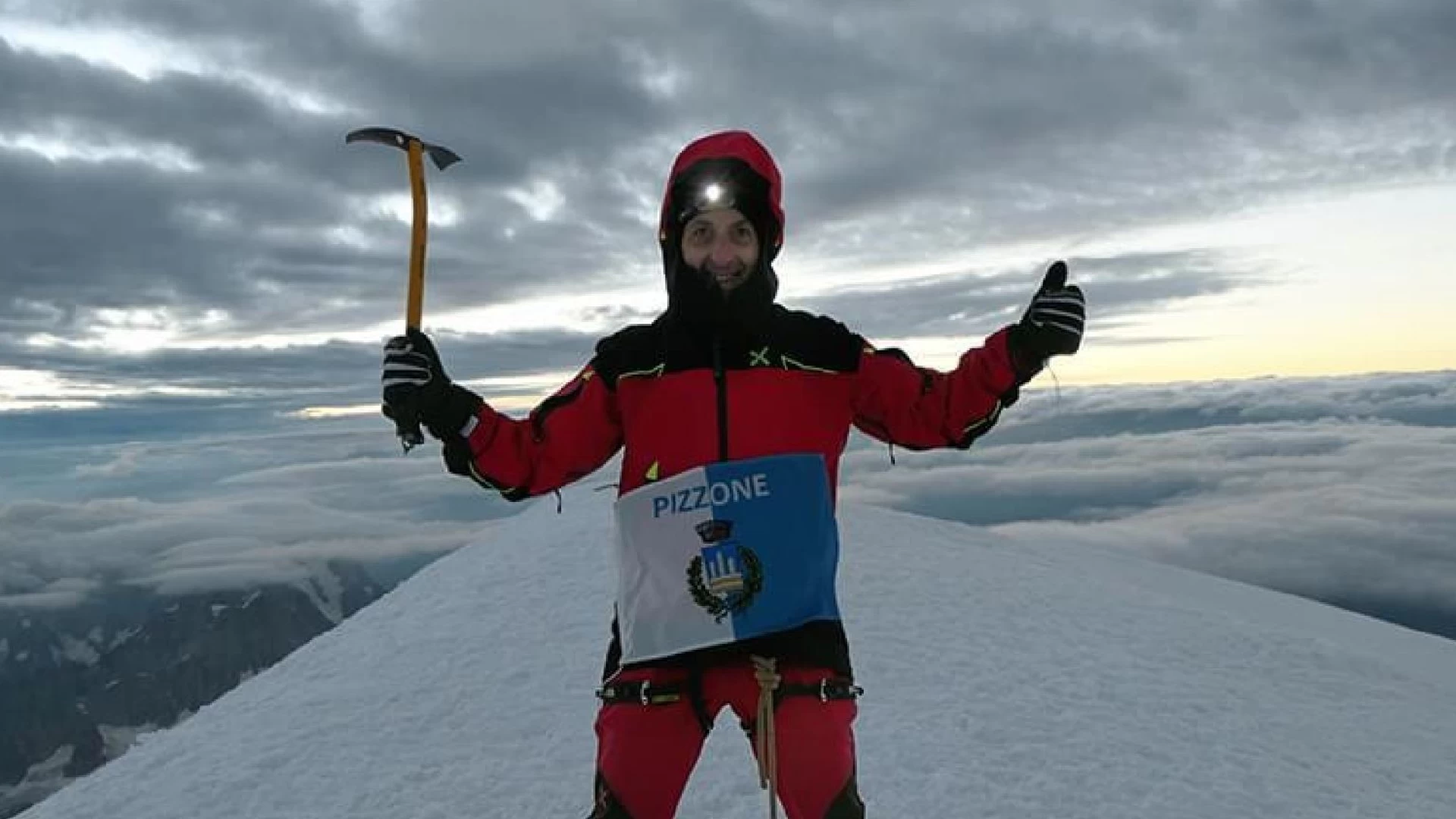 Antonio Rossi l’uomo dei 4mila metri. Lo scalatore di Pizzone aggiunge anche il Cervino ai suoi record. L’omaggio del sindaco Di Cristofano e dell’Amministrazione comunale.